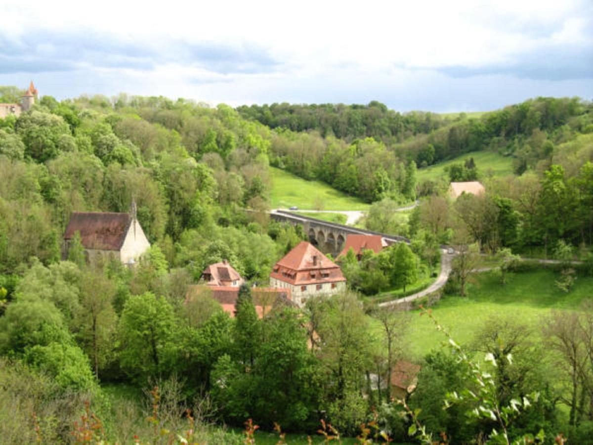 HERRNMÜHLE - Pension&Ferienwohnungen Rothenburg ob der Tauber Exterior foto
